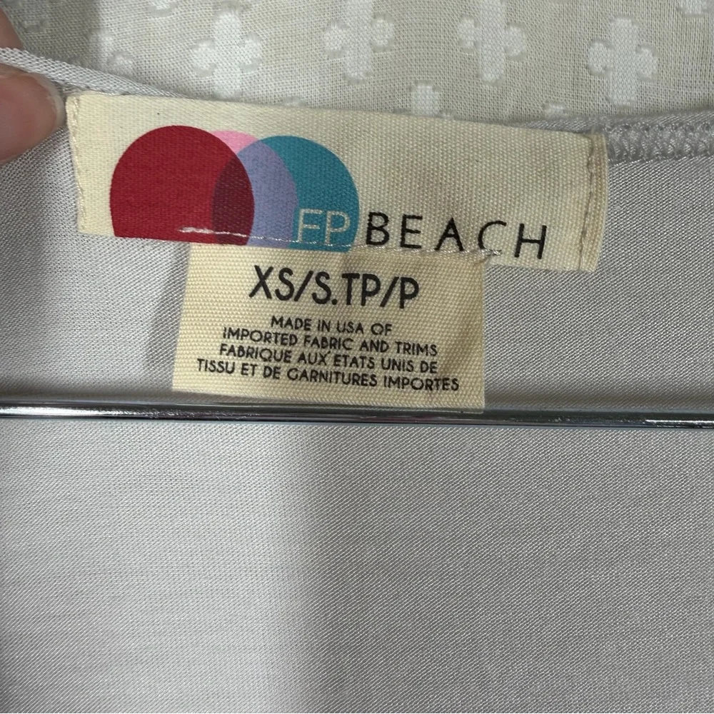 Free People Beach‎ Off White Oversized Tunic Top